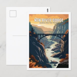 New River Gorge Nationalpark West Virginia USA Postkarte