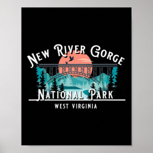 New River Gorge Nationalpark West Virginia USA So Poster