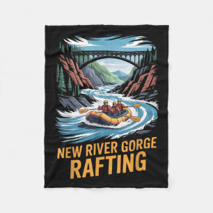 New River Gorge Rafting Whitewater Kayak Outdoor W Fleecedecke