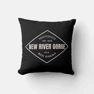 New River Gorge Souvenir Rock Klettergebiet Design Kissen