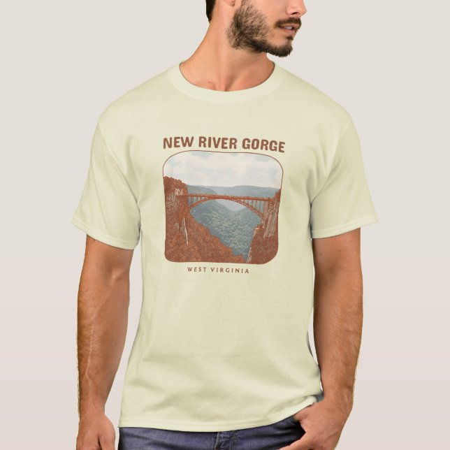 New River Gorge, West Virginia T-Shirt (Vorderseite)