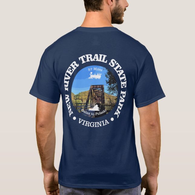 New River Trail SP (cycling c) T-Shirt (Rückseite)