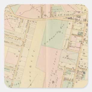 New Rochelle, New York Quadratischer Aufkleber