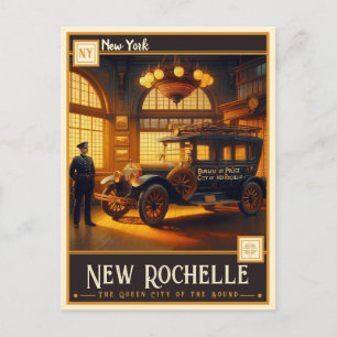 New Rochelle, New York   Vintage Postkarte