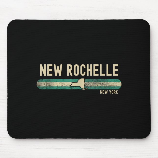 New Rochelle Ny _ New York _ Travel &amp; 80s Styl Mousepad (Vorne)