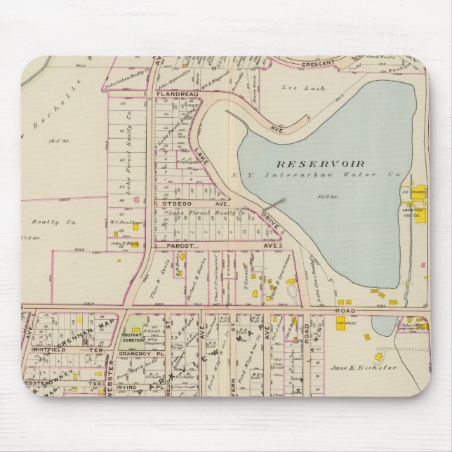 New Rochelle ward 3, New York 2 Mousepad (Vorne)