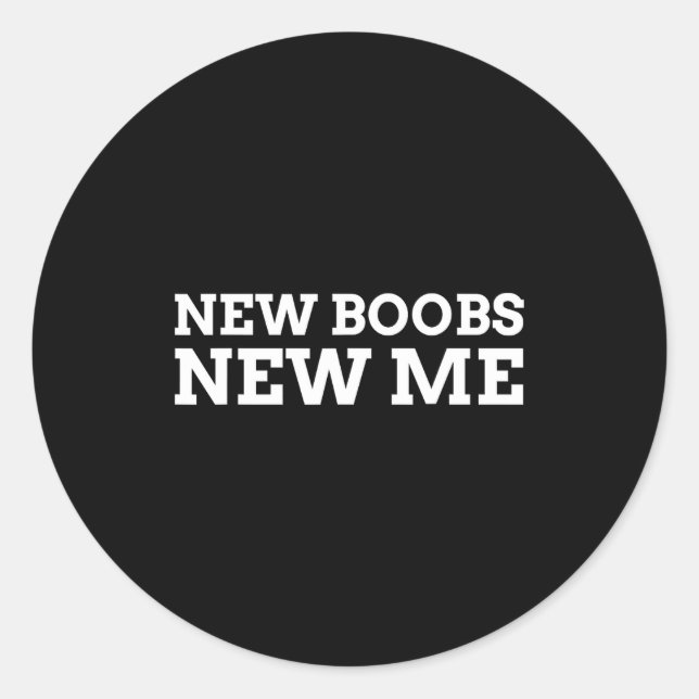 New S New Me Funny Job  Runder Aufkleber (Vorderseite)