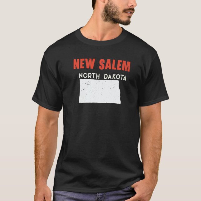 New Salem North Dakota USA State America Travel   T-Shirt (Vorderseite)