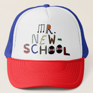 New School Schriftart Cap Truckerkappe