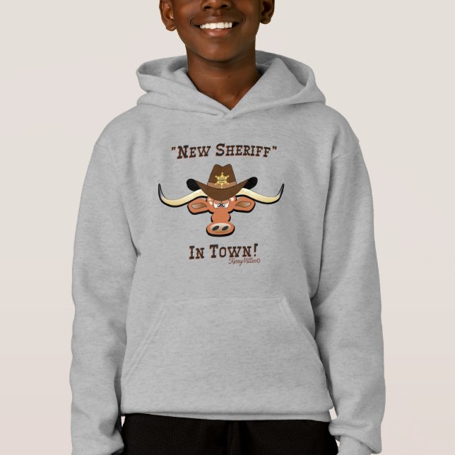 New Sheriff in Town, Longhorn Boy's T - Shirt (Vorderseite)