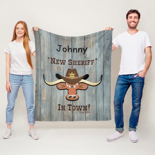 New Sheriff in Town, Longhorn Fleece Blanket (Beispiel)