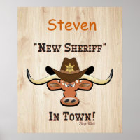 New Sheriff in Town, Longhorn Poster
