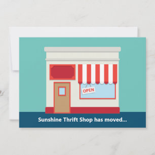 New Shop Niedlich Grand Opening oder Store Moving Ankündigung