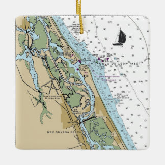New Smyrna Beach Chart Keramikornament