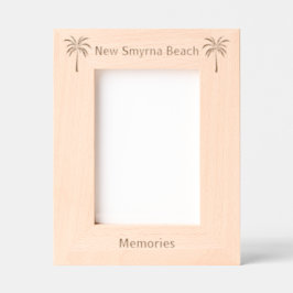 New Smyrna Beach Florida Laser Engraved frame Geätzte Rahmen