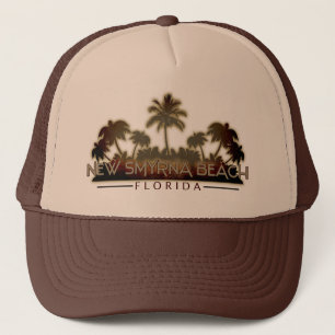 New Smyrna Beach Florida Palme Truckerkappe
