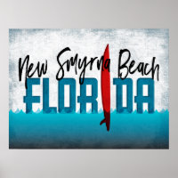 New Smyrna Beach Florida Surfboard Surfbrett