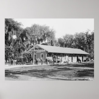 New Smyrna, Florida Bahnhof, 1904 Poster