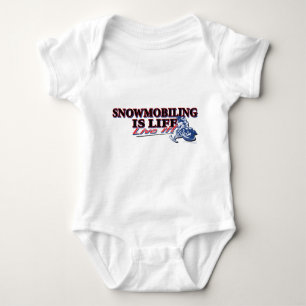 NEW-SNOWMOBILING-IS-LIFE BABY STRAMPLER