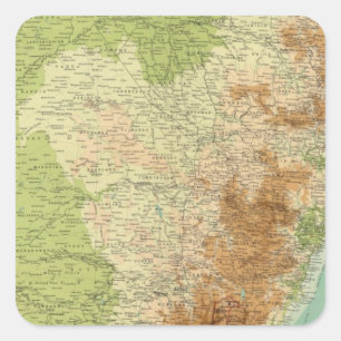 New South Wales 2 Quadratischer Aufkleber