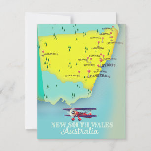 New South Wales Australien Karte