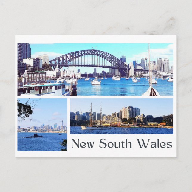 New South Wales Postkarte (Vorderseite)