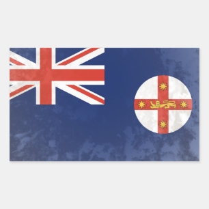 New South Wales Rechteckiger Aufkleber