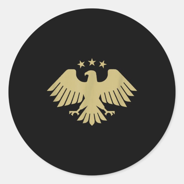 New Syrian Eagle  Runder Aufkleber (Vorderseite)