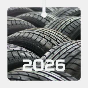 New Tires Ornament Aus Metall