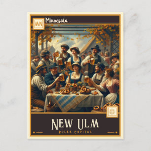 New Ulm, Minnesota   VINTAG Postkarte
