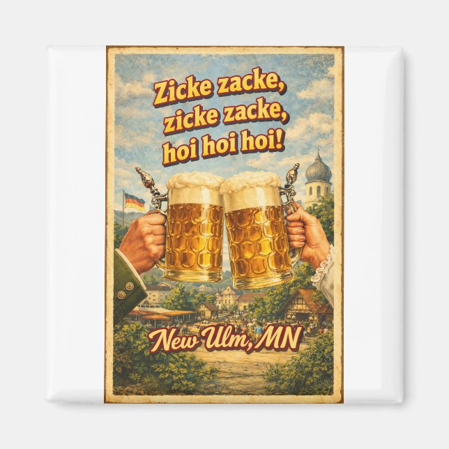  New Ulm MN German Beer Oktoberfest Magnet (Vorne)