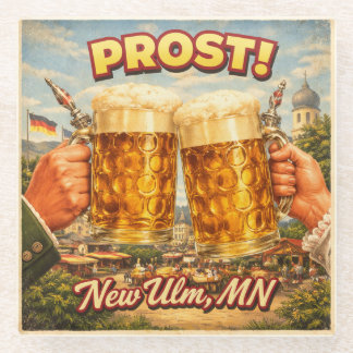 New Ulm MN Minnesota German Prost Coaster Glasuntersetzer