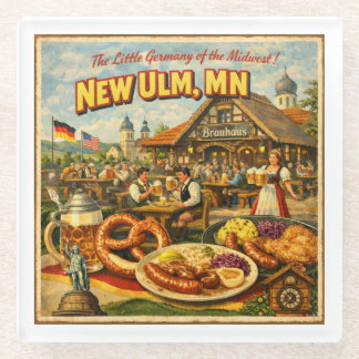 New Ulm MN Minnesota Vintage German Coaster Glasuntersetzer