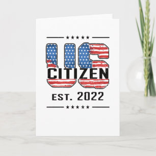 New US Citizen 2022 Proud American Citizenship USA Karte