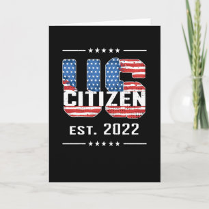 New US Citizen 2022 Proud American Citizenship USA Karte