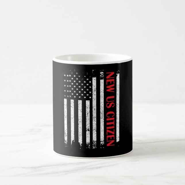New US Citizen USA Proud New American Citizenship Kaffeetasse (Mittel)
