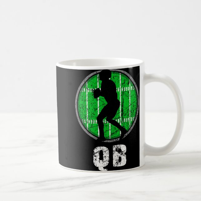 New, Usa Football Quarter Back, Nostalgic Nge Vint Kaffeetasse (Rechts)