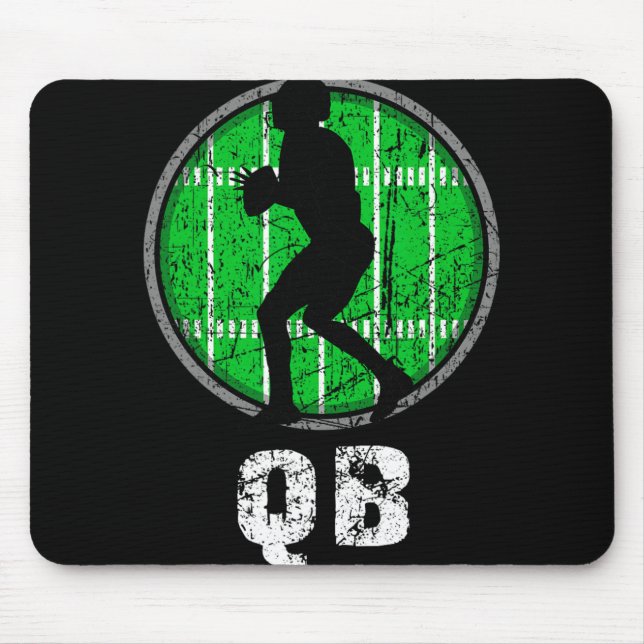 New, Usa Football Quarter Back, Nostalgic Nge Vint Mousepad (Vorne)