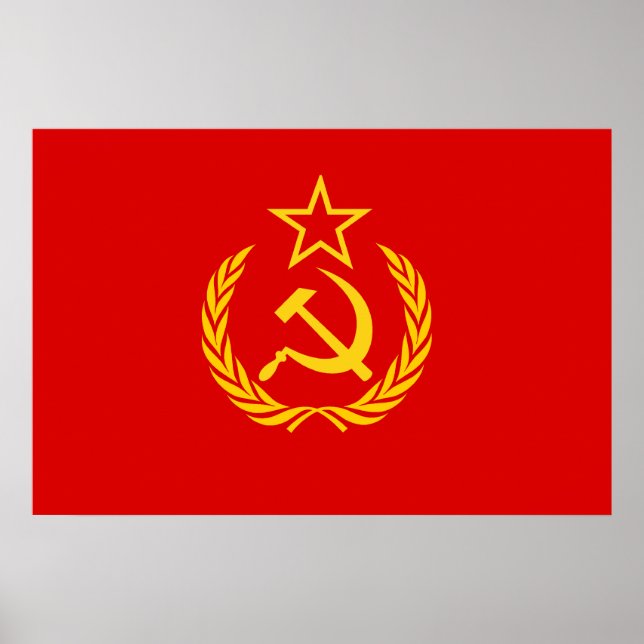 New Ussr, Demokratische Republik Kongo-Flagge Poster (Vorne)