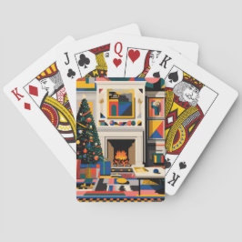 New Wave 1980s Pop Art Christmas Playing Cards Spielkarten