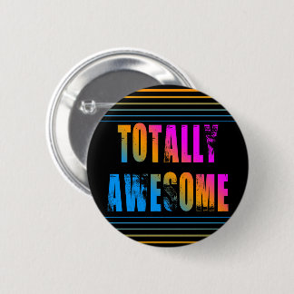 NEW WAVE VINTAGE 80er RETRO TOTAL SUPER STREIFEN Button
