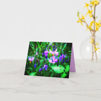 NEW! WETLAND WILDFLOWERS GREETING CARD KARTE