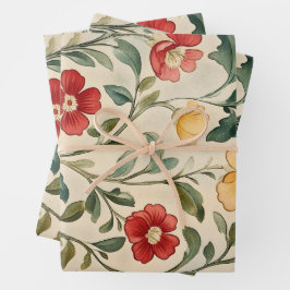 New William Morris  Geschenkpapier Set