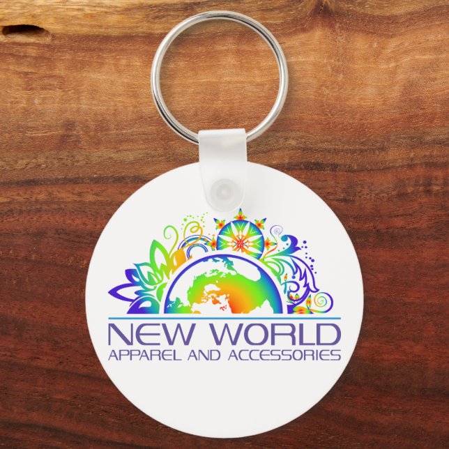 New World Logo Schlüsselanhänger (Rückseite)