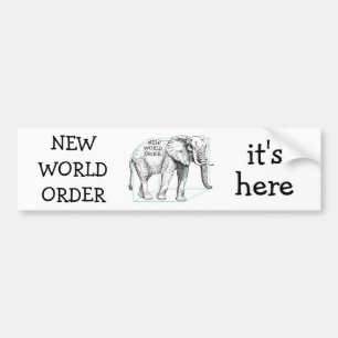 New World Order Autoaufkleber