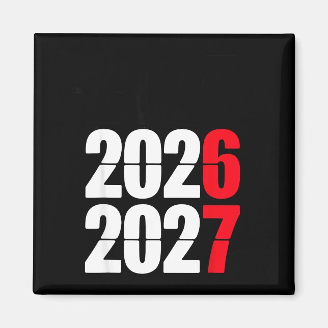 New Year 2026 67 Meme Six Seven Gen Alpha Slang  Magnet (Vorne)