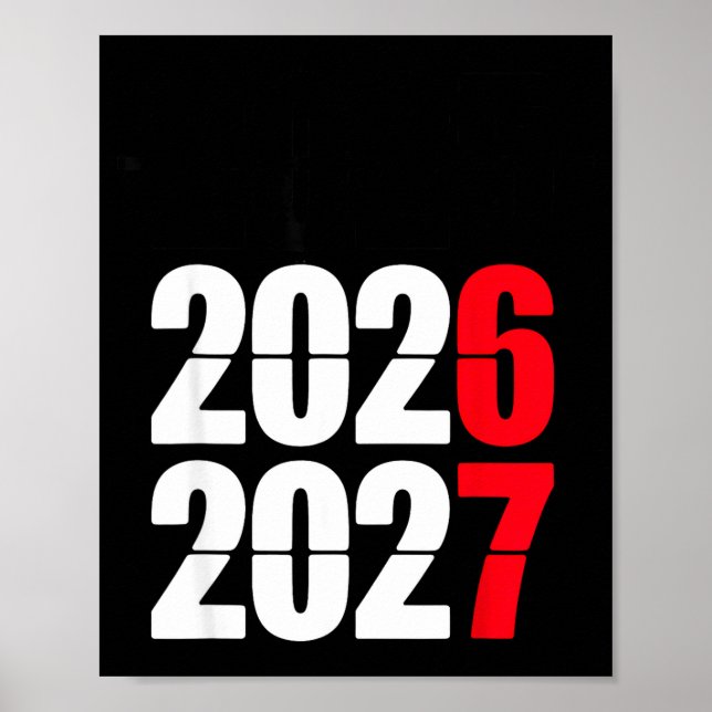 New Year 2026 67 Meme Six Seven Gen Alpha Slang  Poster (Vorne)