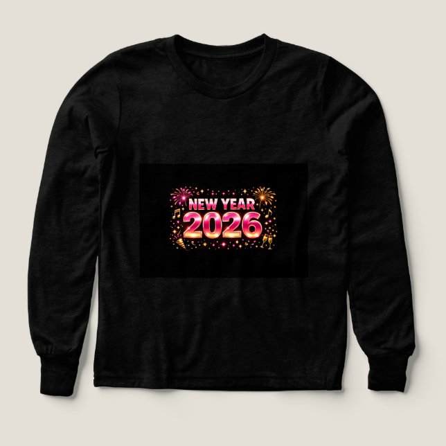 New Year 2026 Celebration T-Shirt | Stylish Party  (Design Vorderseite)