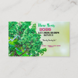 New Year 2026 Coffee Mug with Nature Forest Design Visitenkarte