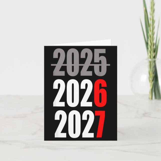 New Year 2026 Funny 67 New Year's Eve Party  Karte (Vorderseite)